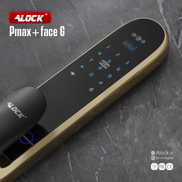دستگیره دیجیتال ALOCK مدل Pmax Face Gold
